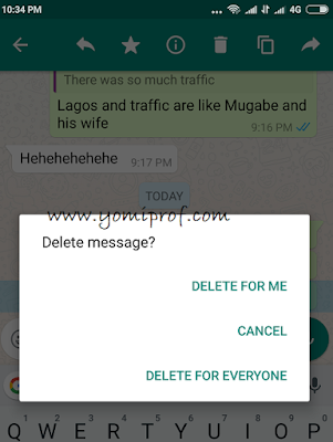 how to delete messages on whatsapp