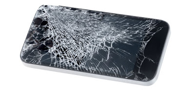 cracked phone