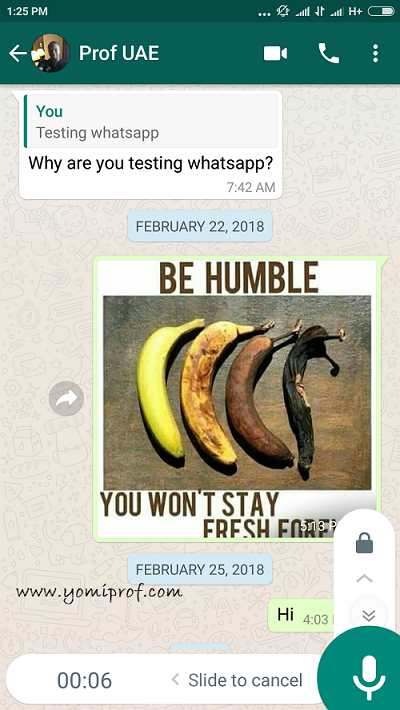 Whatsapp lock recording