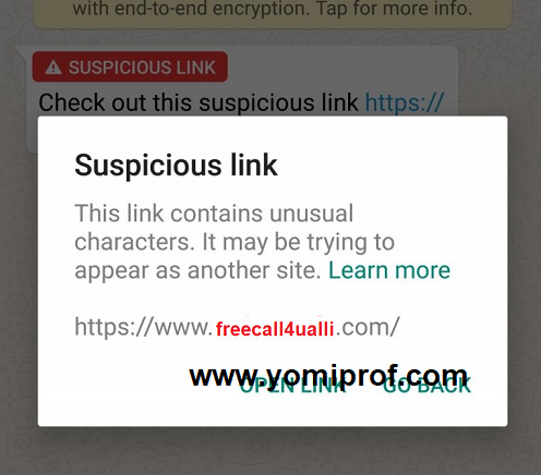suspicious link detection