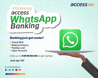 access whatsapp banking