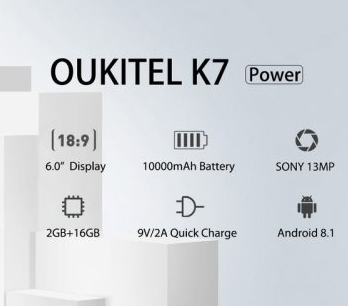 Ouikitel k7 power