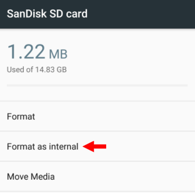 Android internal storage