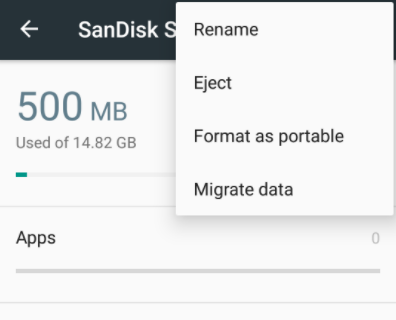 Android internal storage