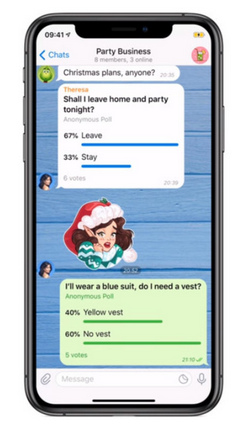 telegram polls