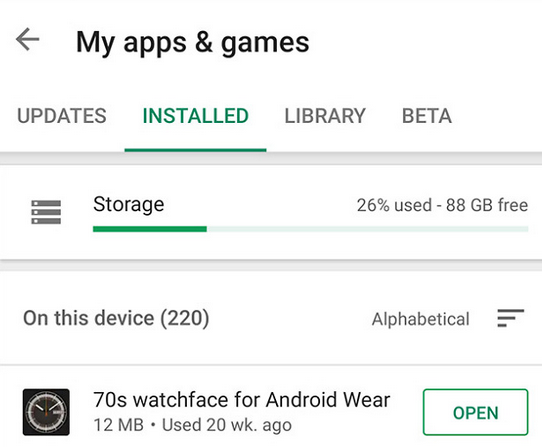 Android Google store