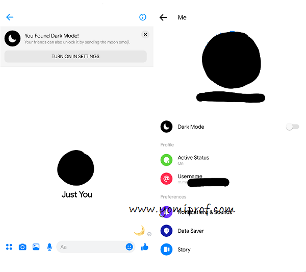 Facebook Dark Mode