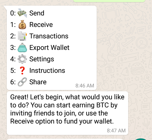 bitcoin whatsapp