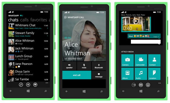 windows phone whatsapp