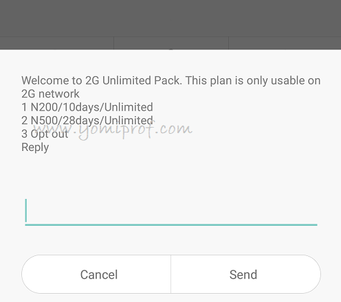 Airtel Unlimited 2G Plan