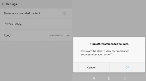 disable ads from xiaomi phones