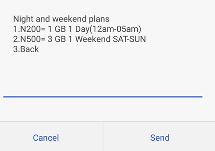 Weekend data plan