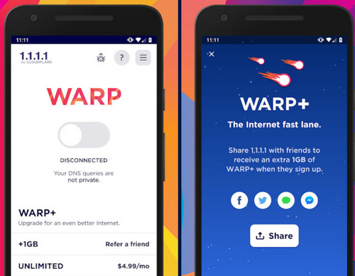 warp vpn download