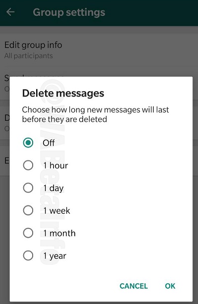 WhatsApp Delete Messages