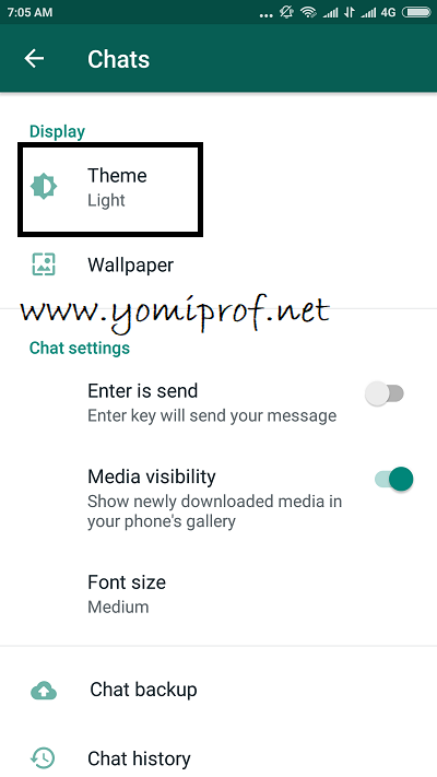 WhatsApp Dark Theme