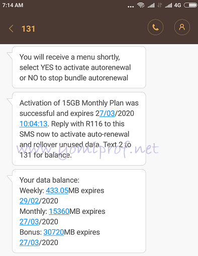 MTN Triple data offer