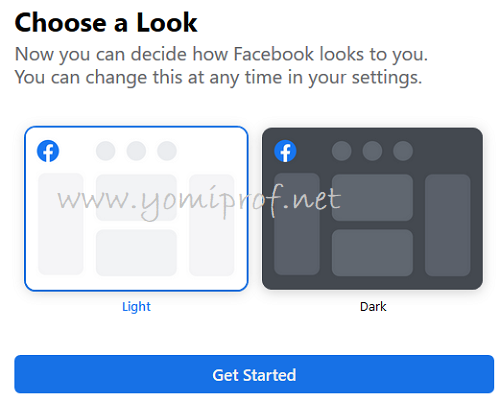 Facebook Redesign dark mode