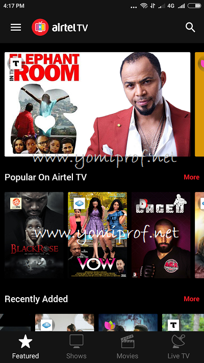 Airtel TV Movies