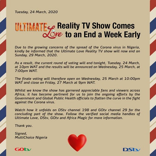 Ultimate Love Reality show
