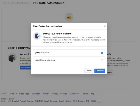 Facebook security