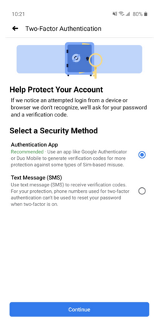 2 factor authentication