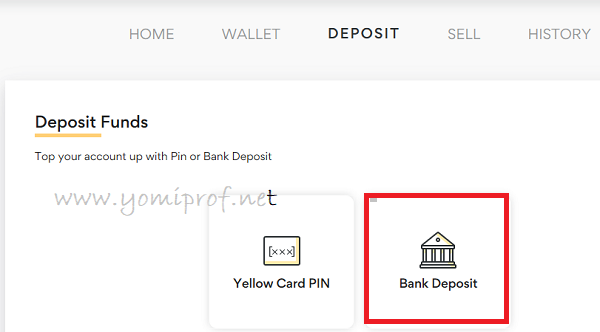 YellowCard Deposit