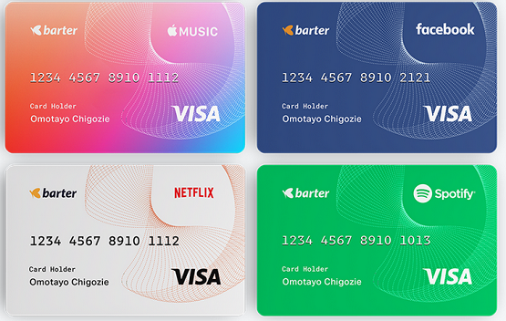 Barter Virtual dollar card