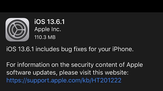 iOS 13.6.1