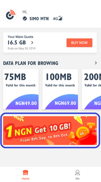 SIMO Free 10GB