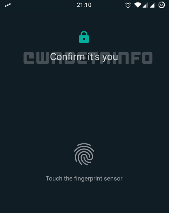 Whatsapp fingerprint web