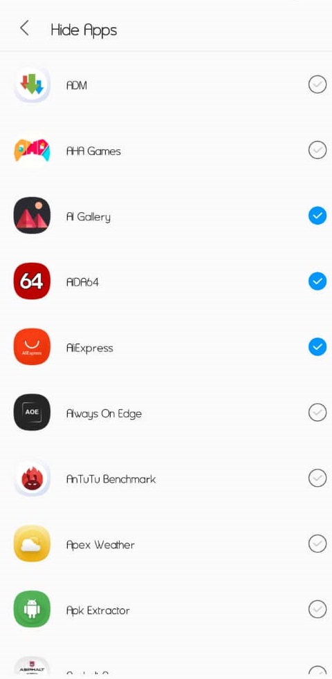 Hide apps on Tecno Phones