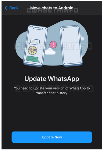 Whatsapp chat migration