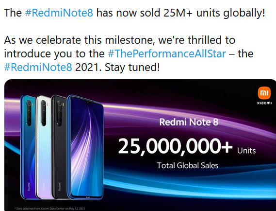 redmi note 8 2021