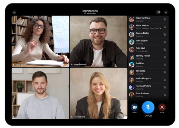 Telegram Group video calls