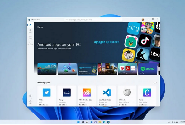 Windows eleven android apps