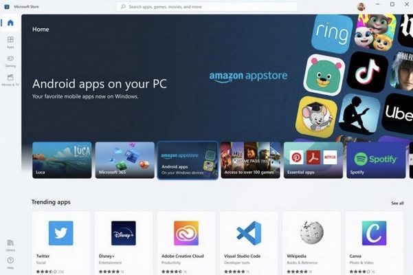 Windows 11 android apps