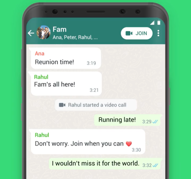 WhatsApp group joinable button