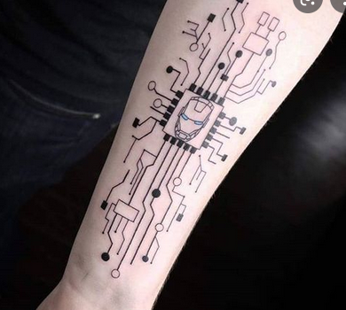 technology tattoo