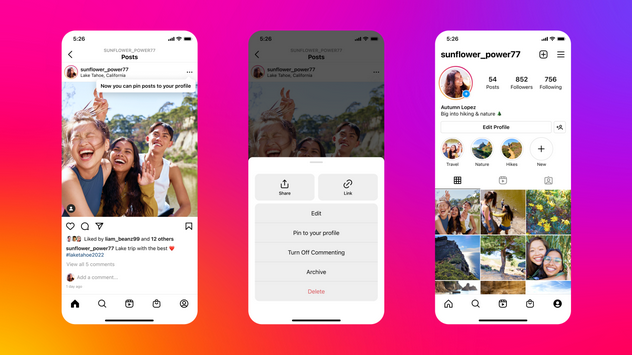 Instagram pin