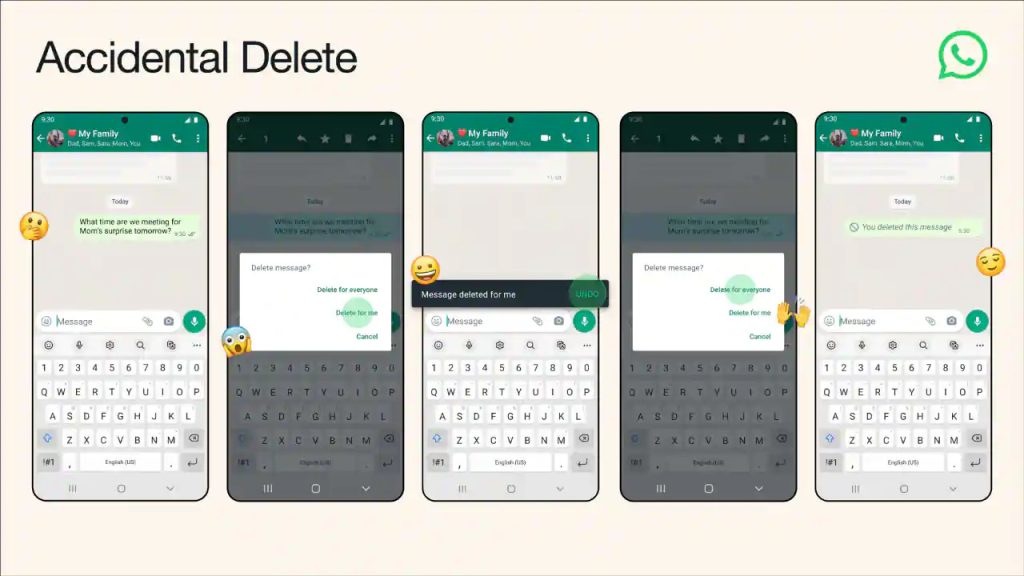 WhatsApp Accidental delete