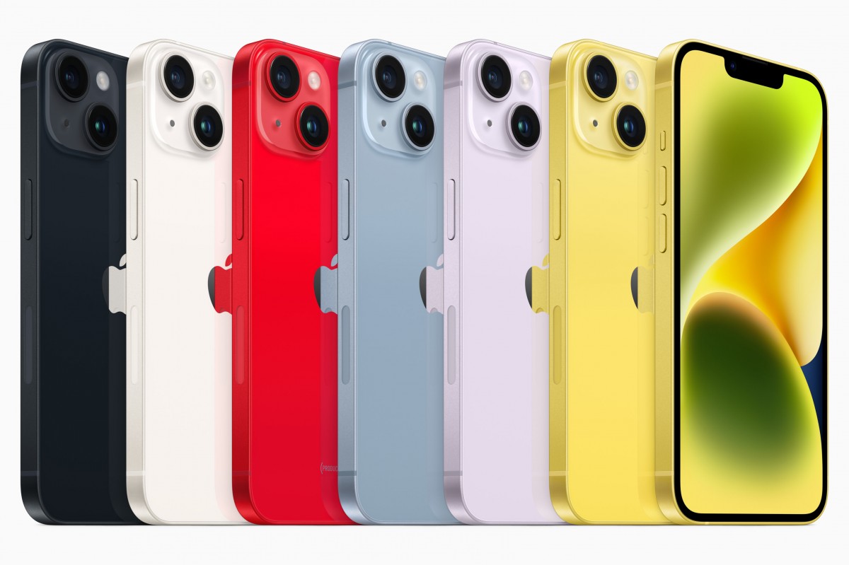 iPhone 14 yellow color