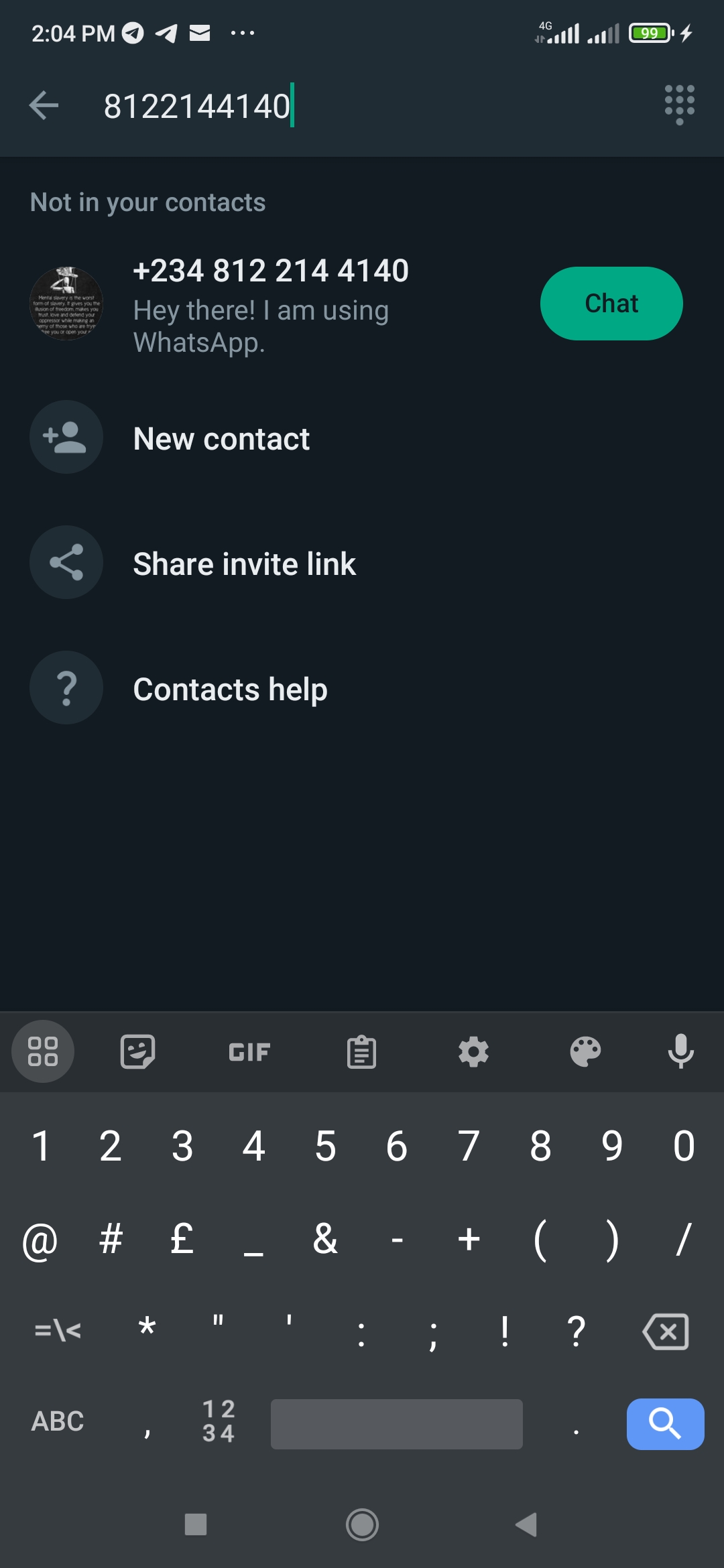 WhatsApp Launches contacts