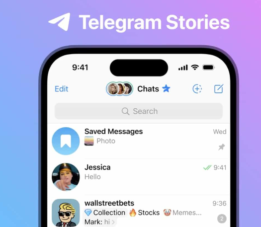 Telegram stories