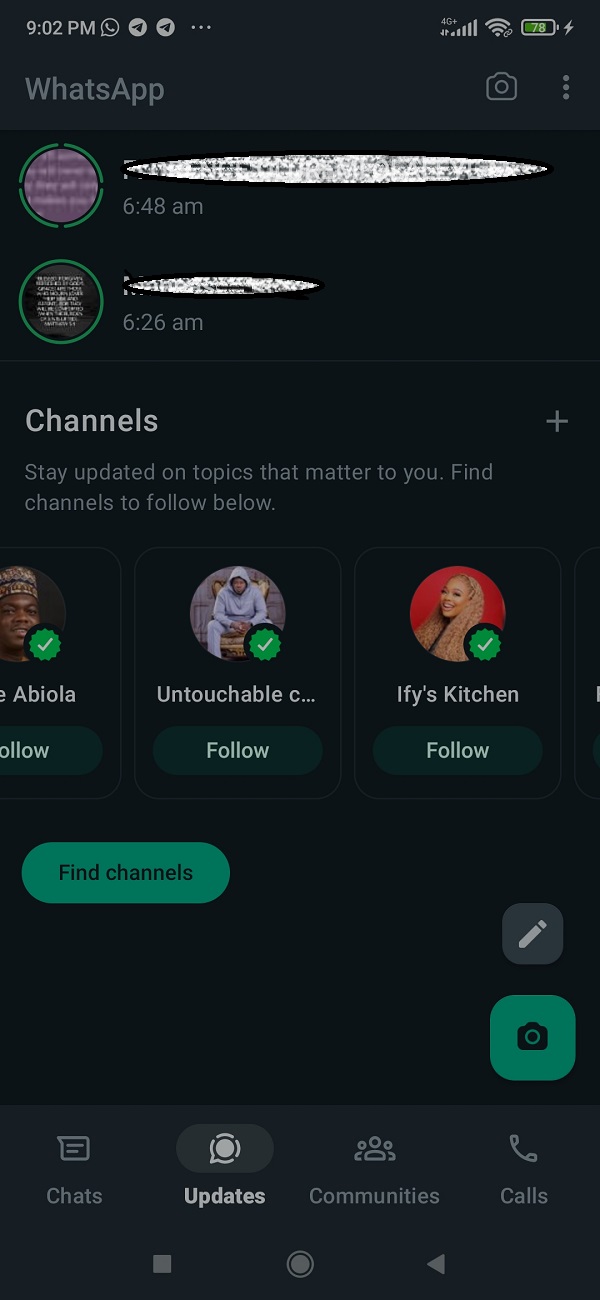 WhatsApp Channels