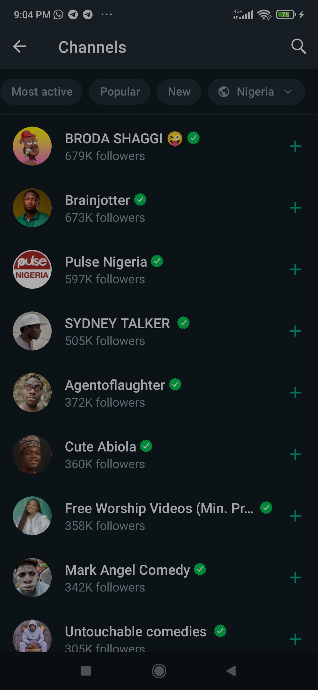 Whatsapp channels