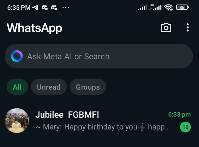 Meta AI on WhatsApp